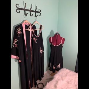 3-piece chemise, nightgown, and robe